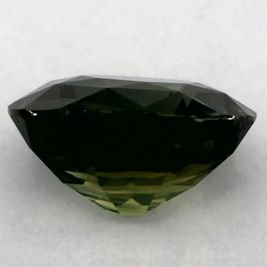 1.97 Ct Green Sapphire Oval Certified Loose Gemstone (Saphir vert ovale certifié) Neuf - En vente à Fort Lee, NJ