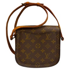 1970-1980s Vintage LOUIS VUITTON Monogram Saint Cloud Crossbody Bag PM