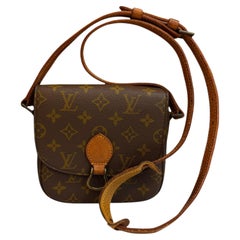 1970-1980s Vintage LOUIS VUITTON Monogram Saint Cloud Crossbody Bag PM