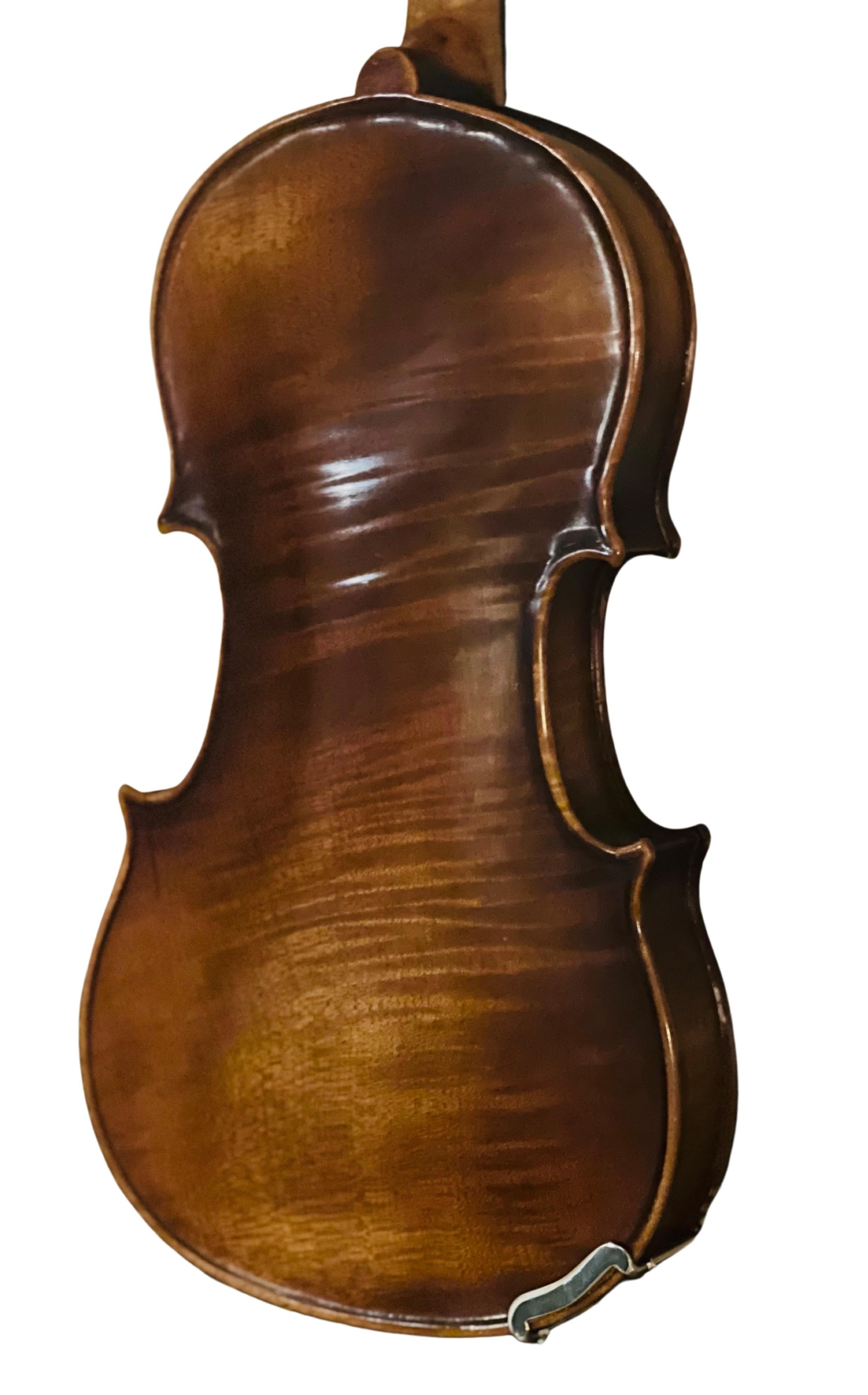 Fait main 1970 3/4 E.R. Pfretzschner Hand-Crafted Violin in the Style of A. Stradivarius en vente