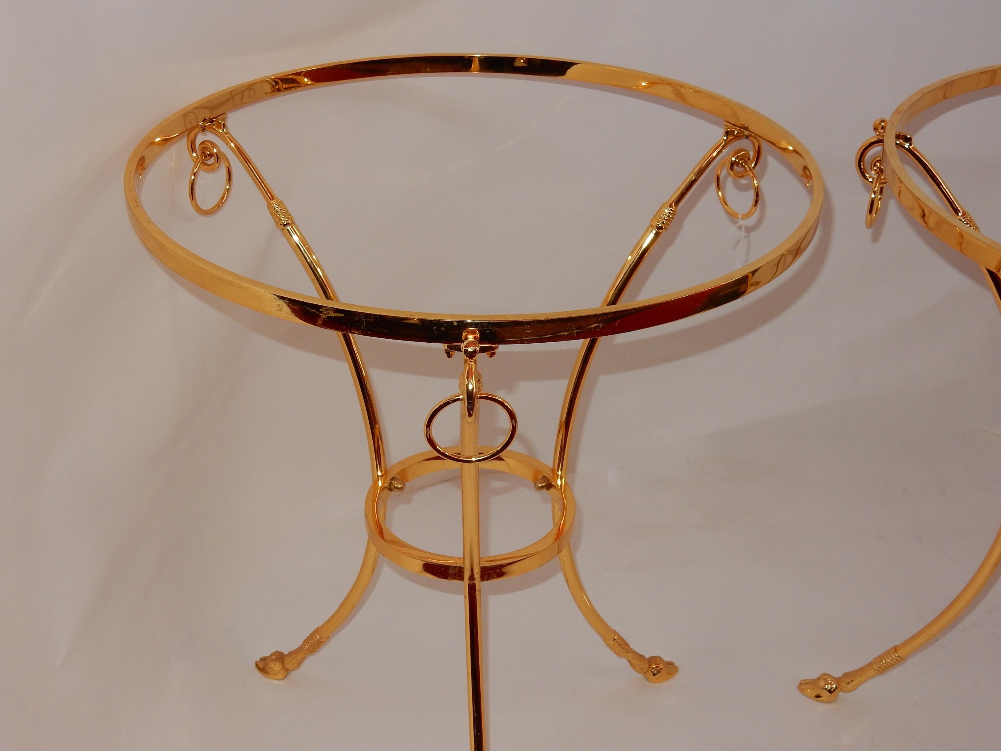 1970-1980 Pedestal Pair in Gilt Bronze with Top  In Good Condition In Paris, FR