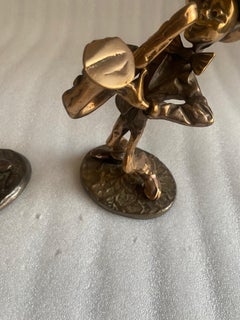 Saxophoniste et trompettiste et violoniste des années 1970/80, sculptures signées LOHE