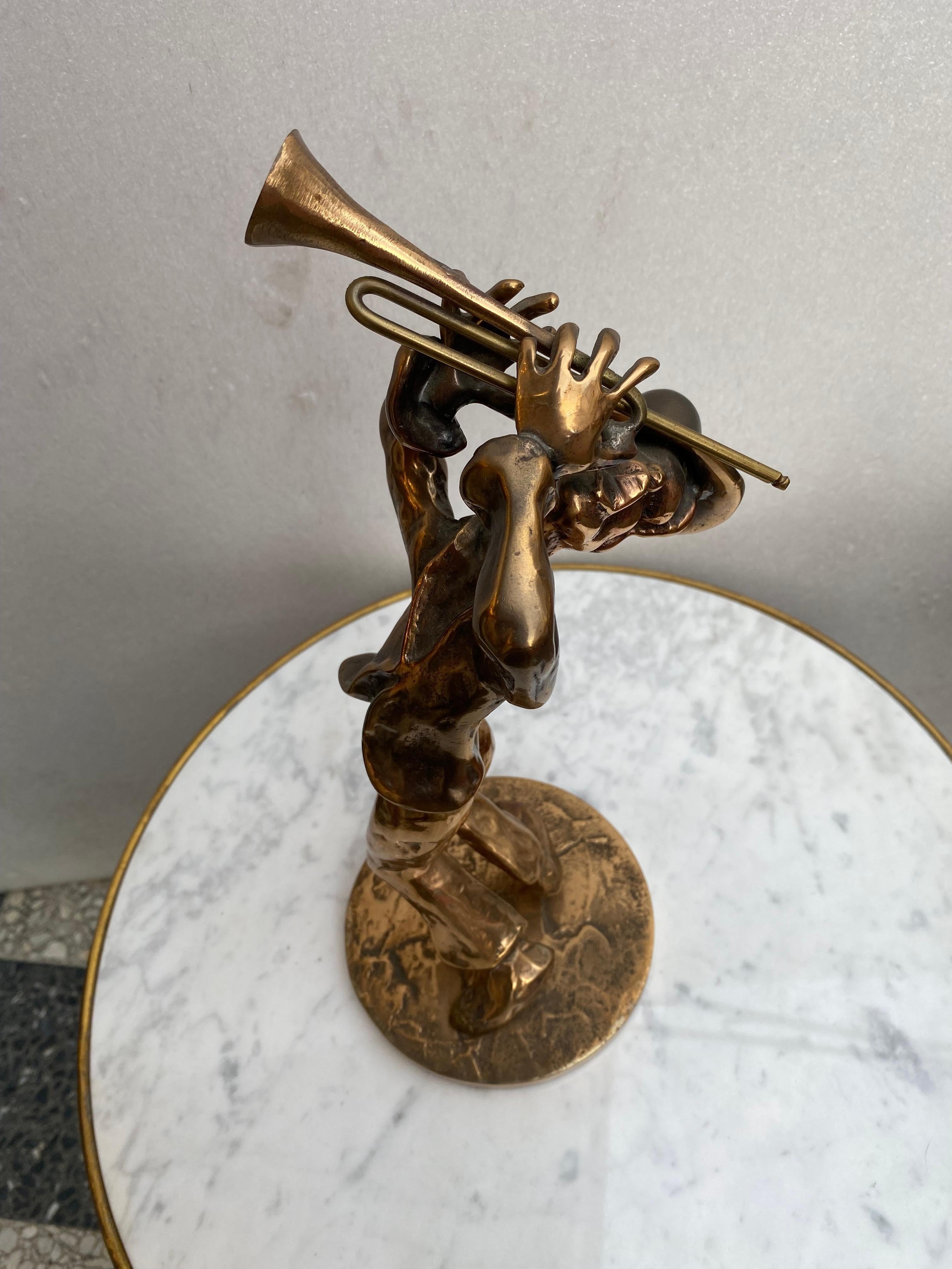 1970/80 'La banda de jazz' 4 esculturas de bronce, firmadas LOHE en venta 8