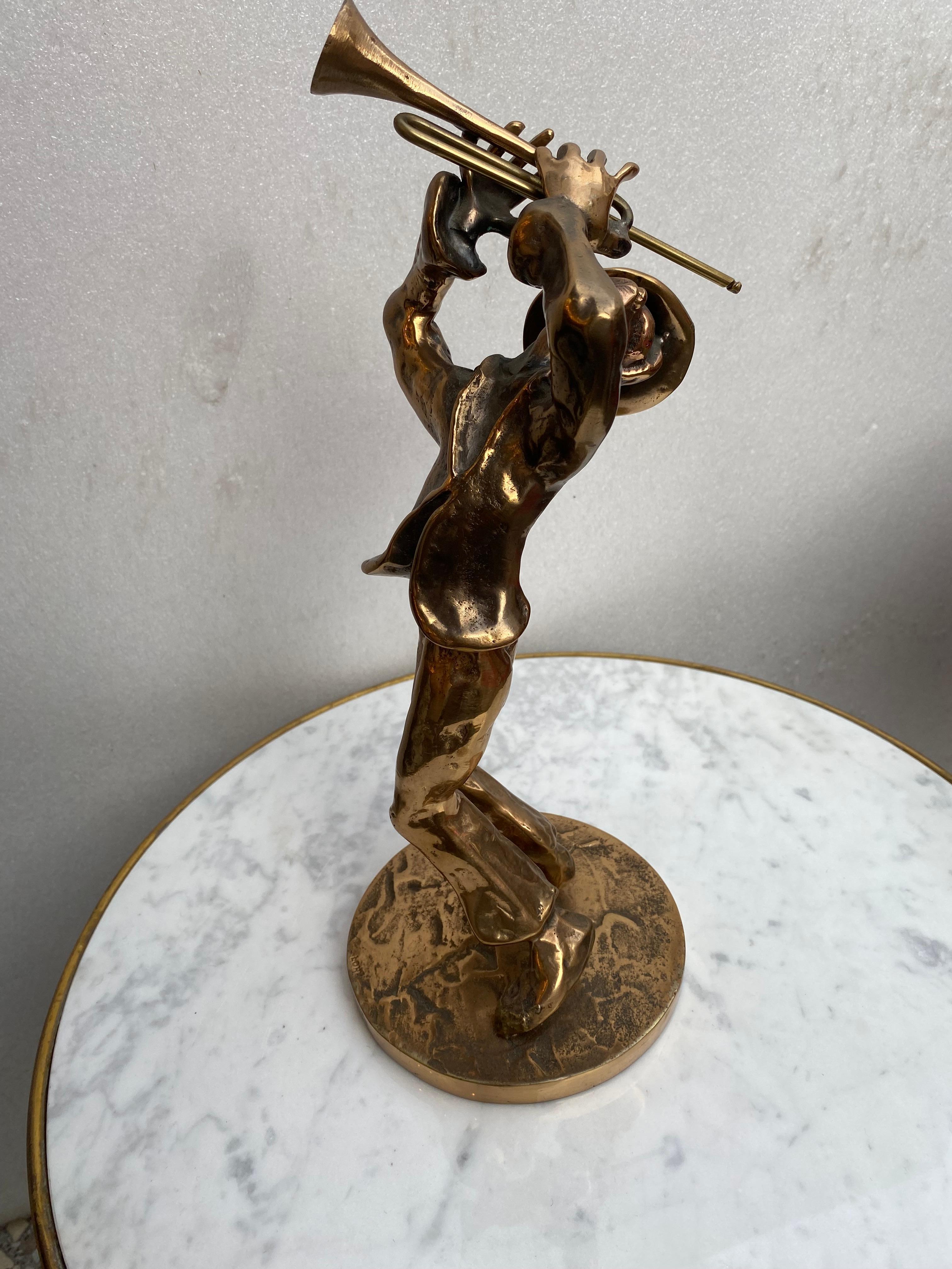 1970/80 'La banda de jazz' 4 esculturas de bronce, firmadas LOHE en venta 9