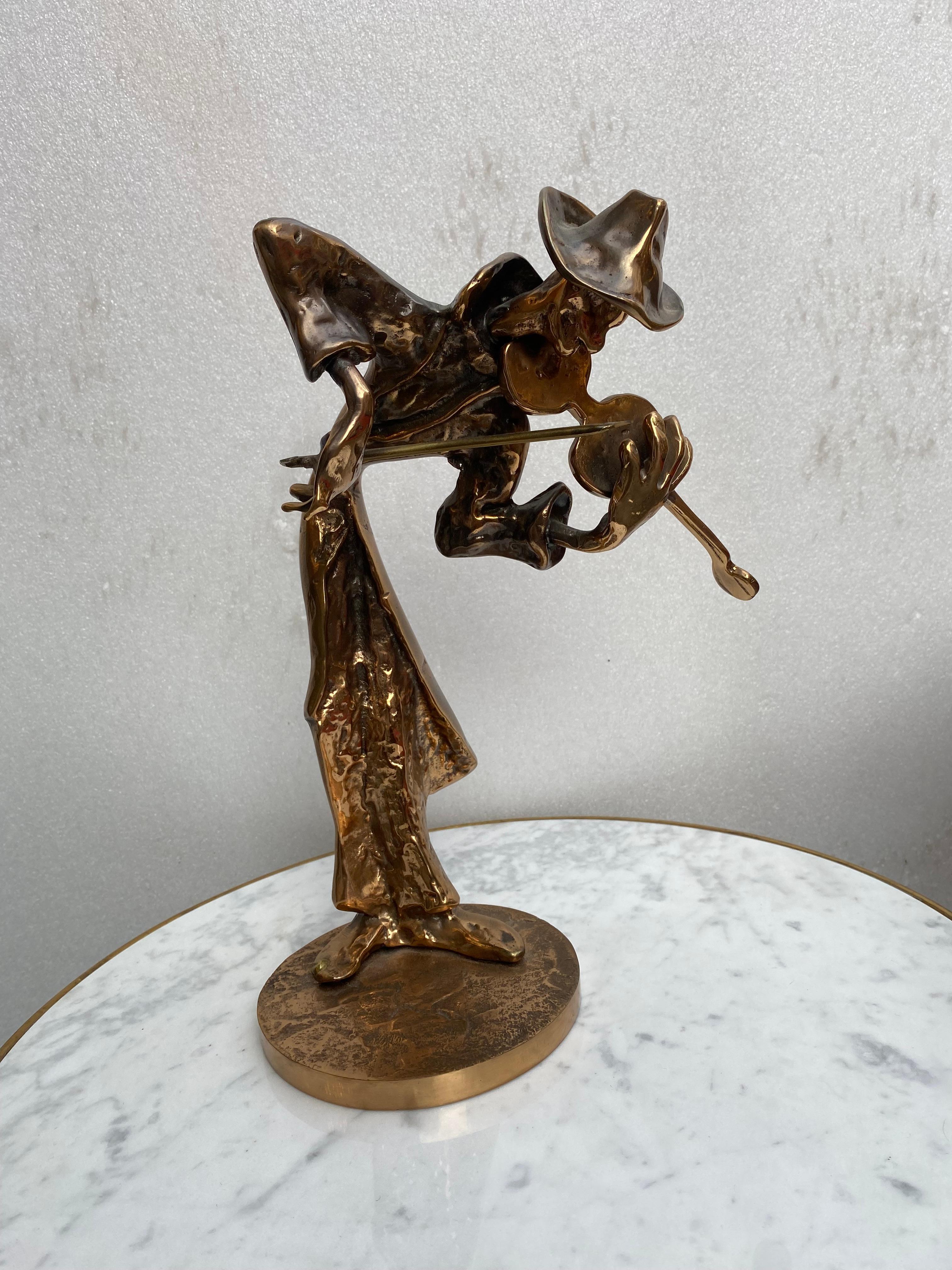 1970/80 'La banda de jazz' 4 esculturas de bronce, firmadas LOHE en venta 10