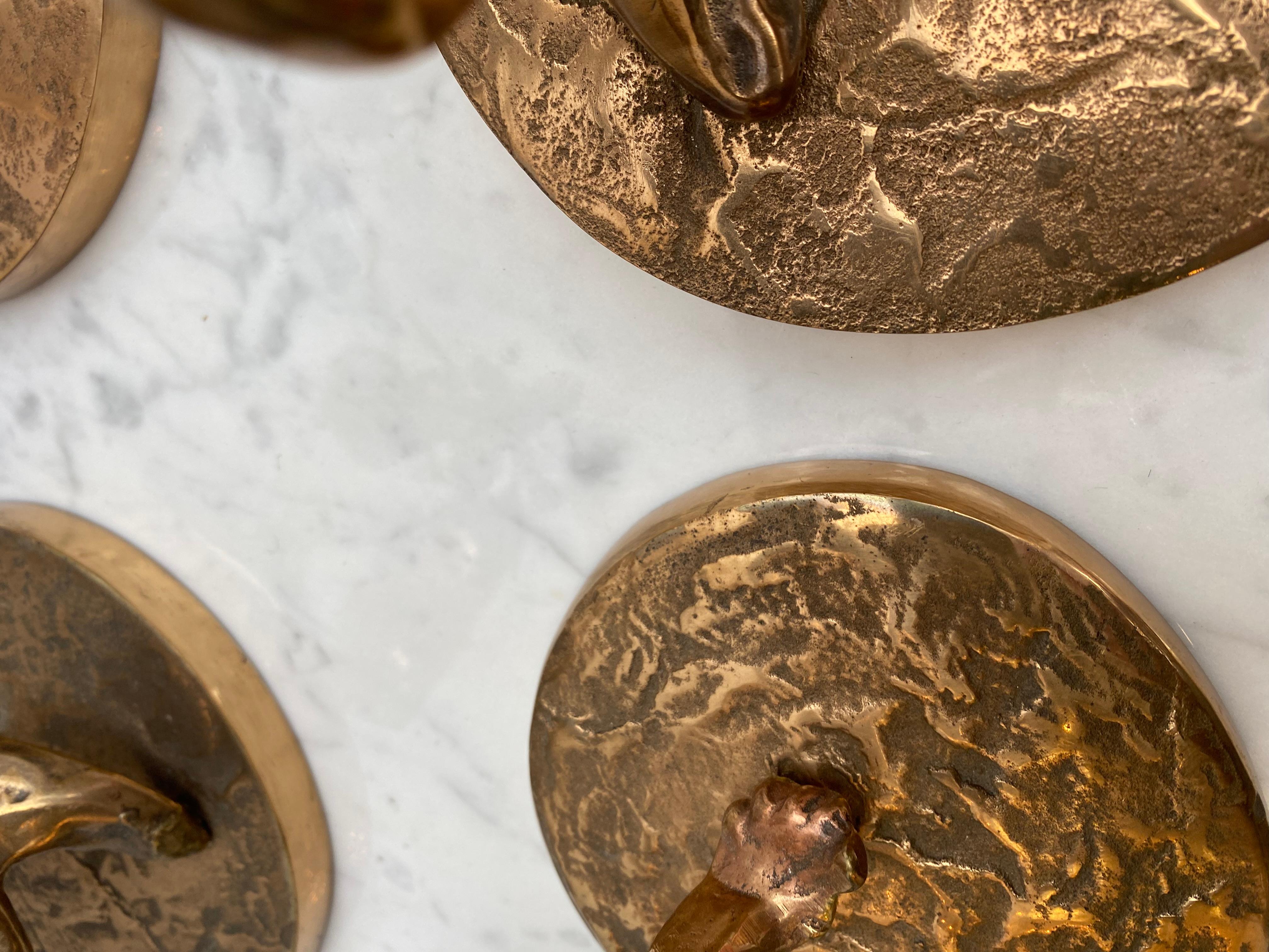 1970/80 'La banda de jazz' 4 esculturas de bronce, firmadas LOHE finales del siglo XX en venta