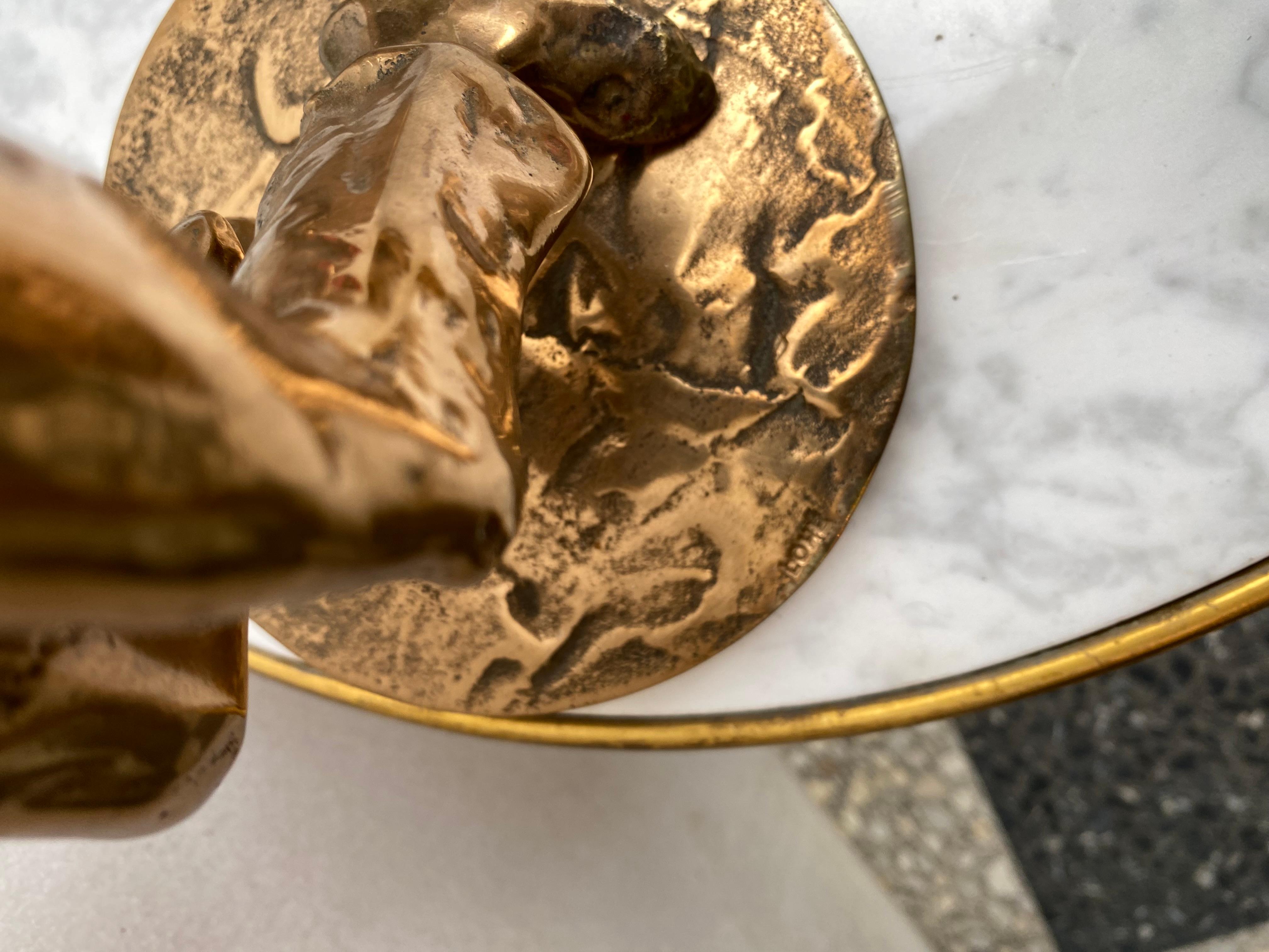 1970/80 'La banda de jazz' 4 esculturas de bronce, firmadas LOHE Bronce en venta