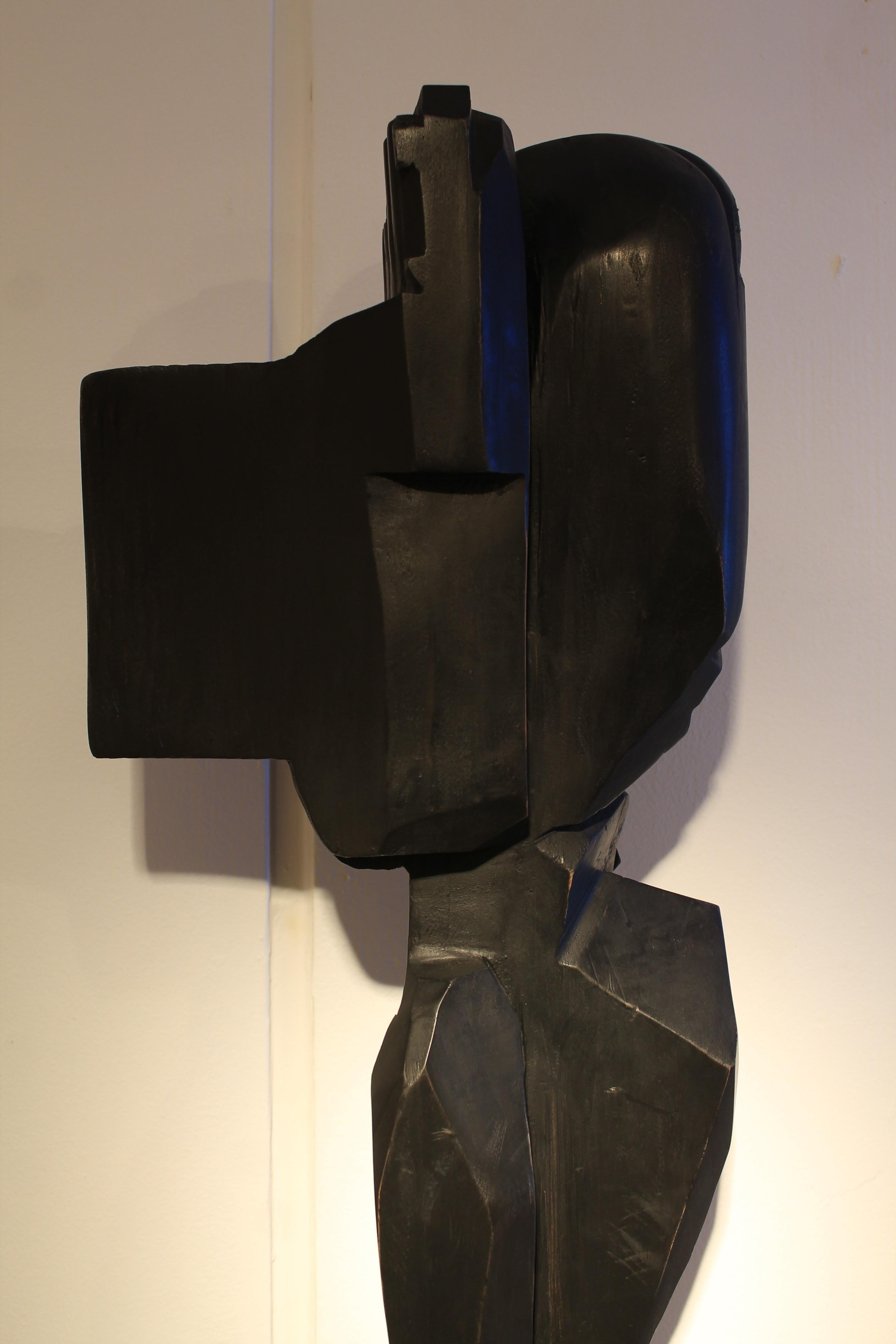Sculpture abstraite en bois de 1970 Bon état - En vente à Saint-Ouen, FR