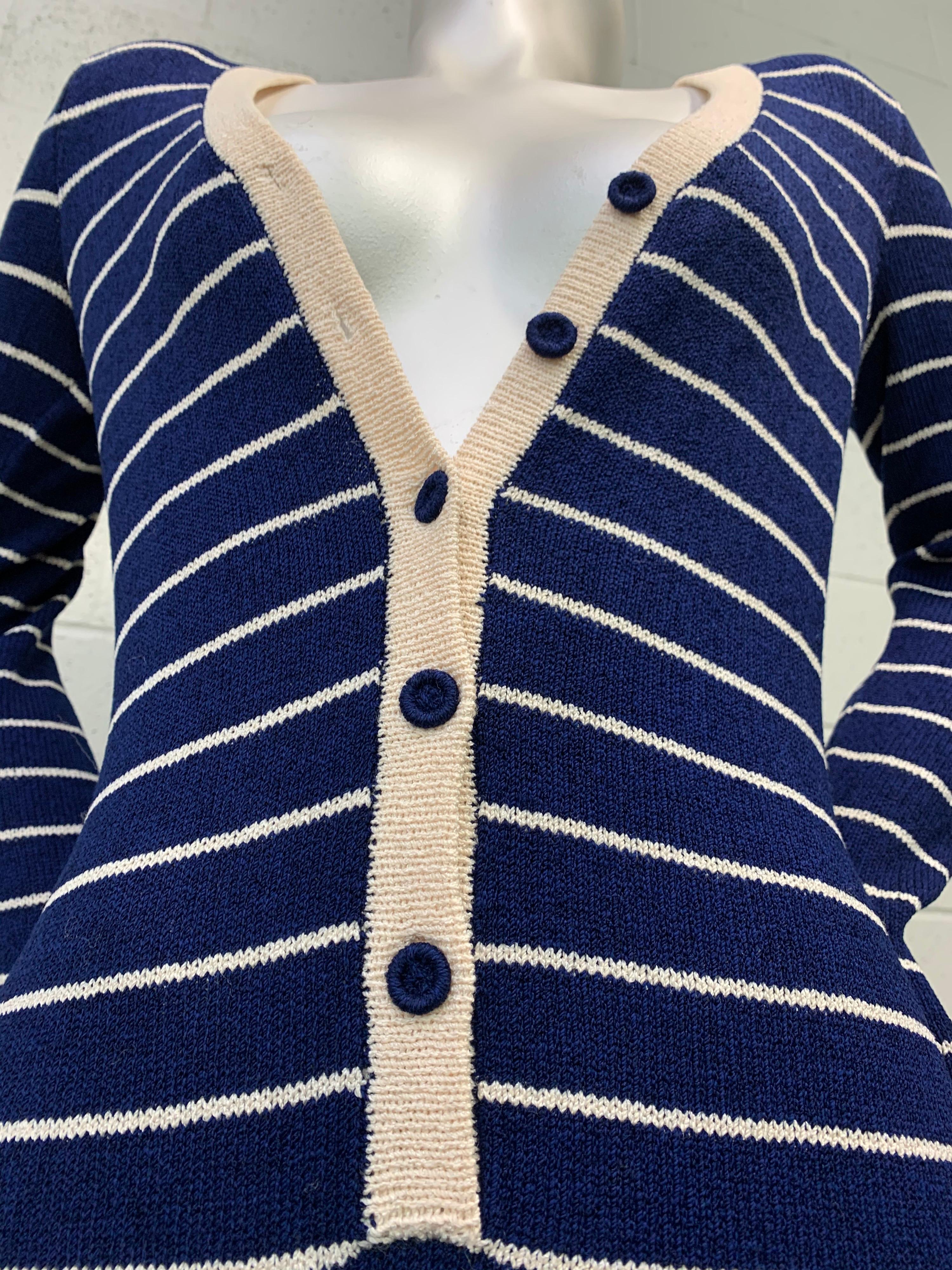 long sailor-striped dress