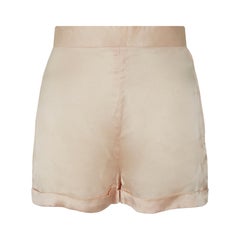 1970 Alice Pollock for Quorum Peach Satin Tap Pants