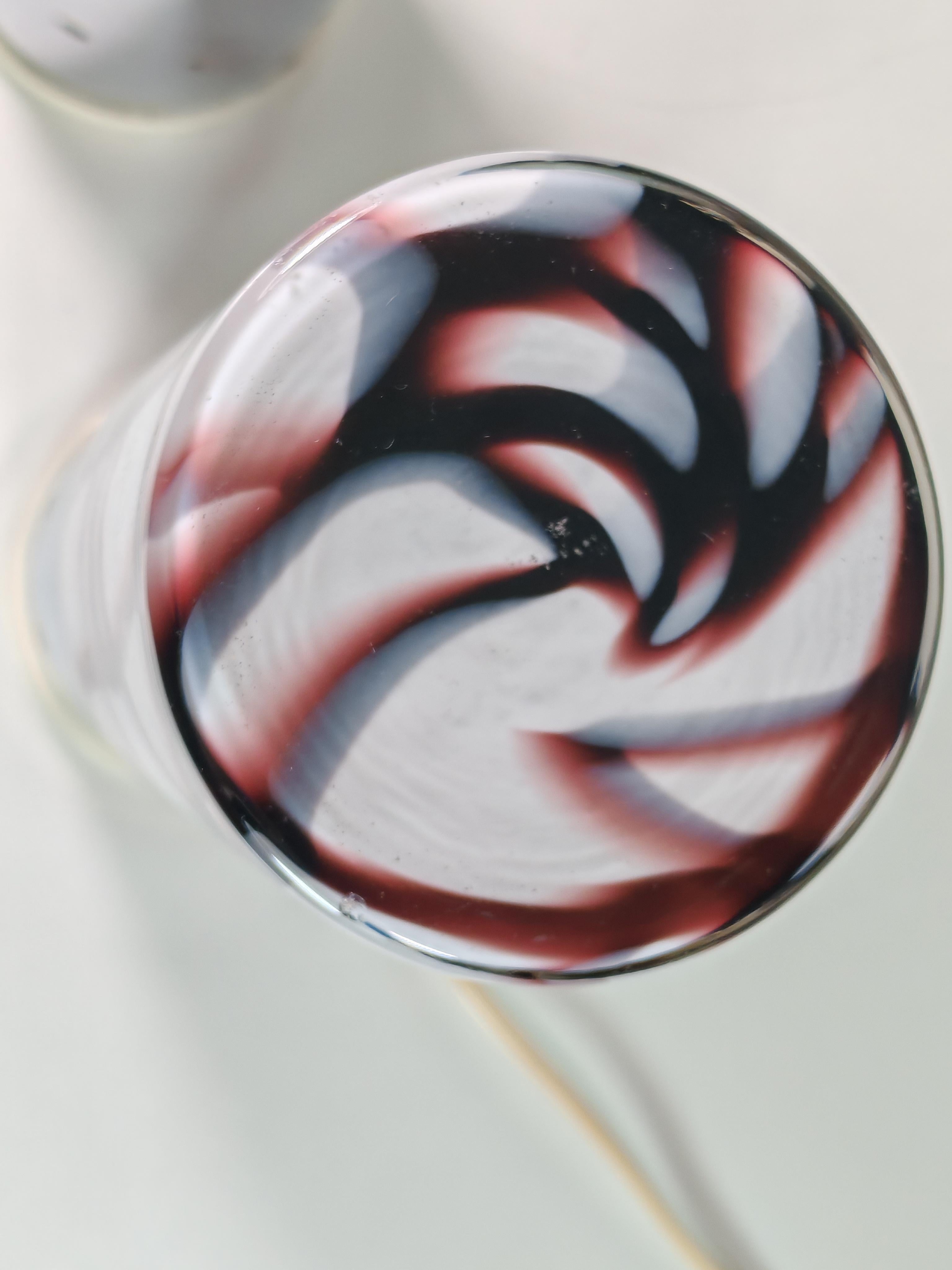 Angelo Brotto Esperia Italienisches Space Age Design-Glas-Tischlampen, 2 Tischlampen, 1970 im Angebot 3
