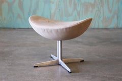 1970 Arne Jacobsen for Fritz Hansen Egg Ottoman Danish Mid Century Modern