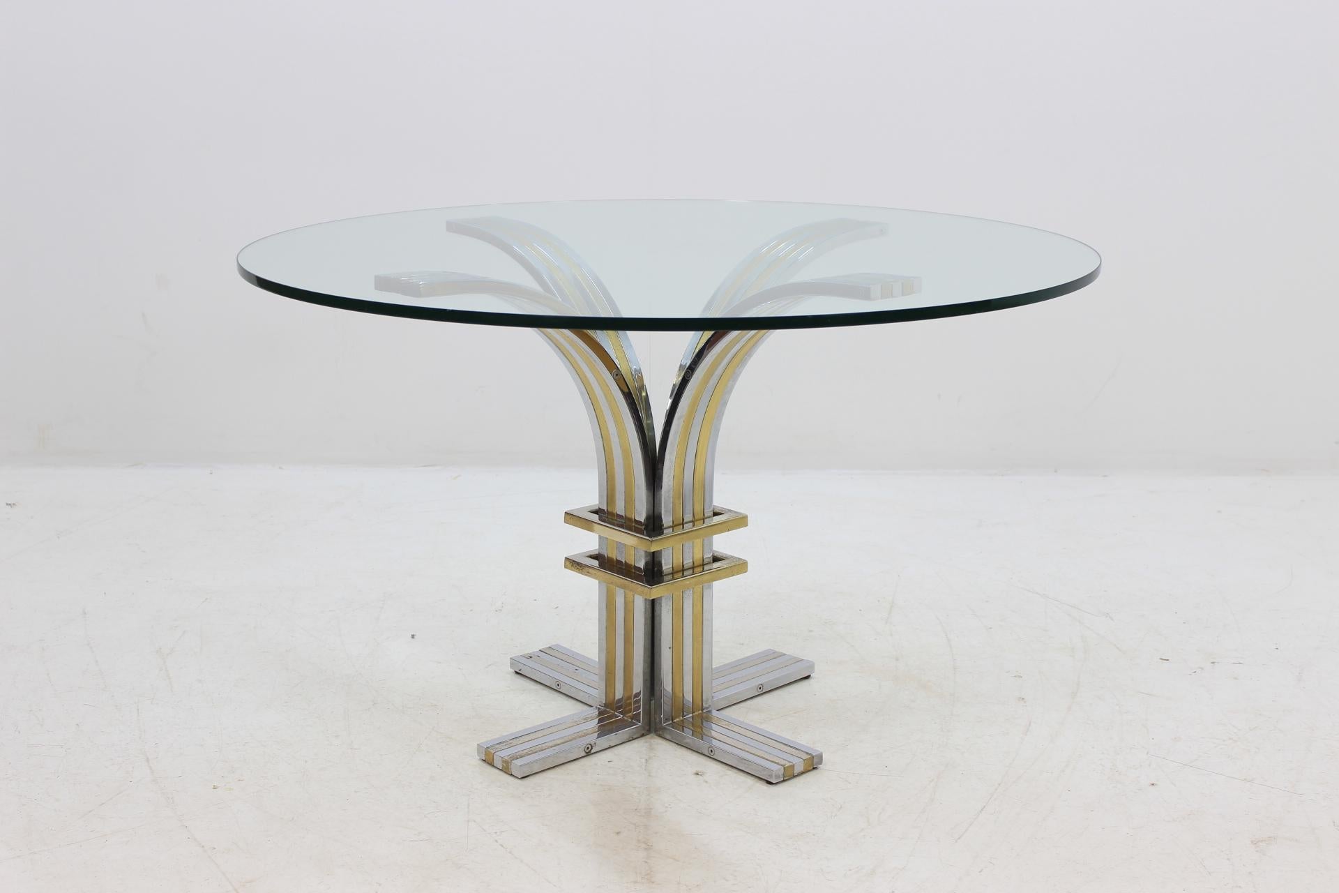 Mid-Century Modern 1970 Banci Firenze Round Dining Table, Italy