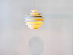 Lampadario Barcelona del 1970 di Bent Karlby per Lyfa