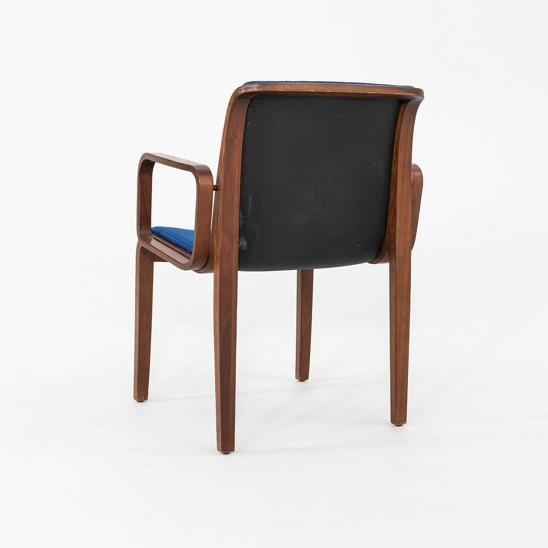 1970 Bill Stephens 1300 Series Dining Chair per Knoll in tessuto viola e noce in vendita 3