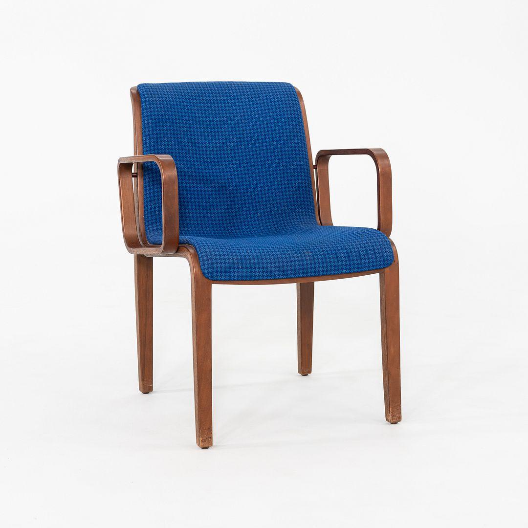 1970 Bill Stephens 1300 Series Dining Chair per Knoll in tessuto viola e noce in vendita 4