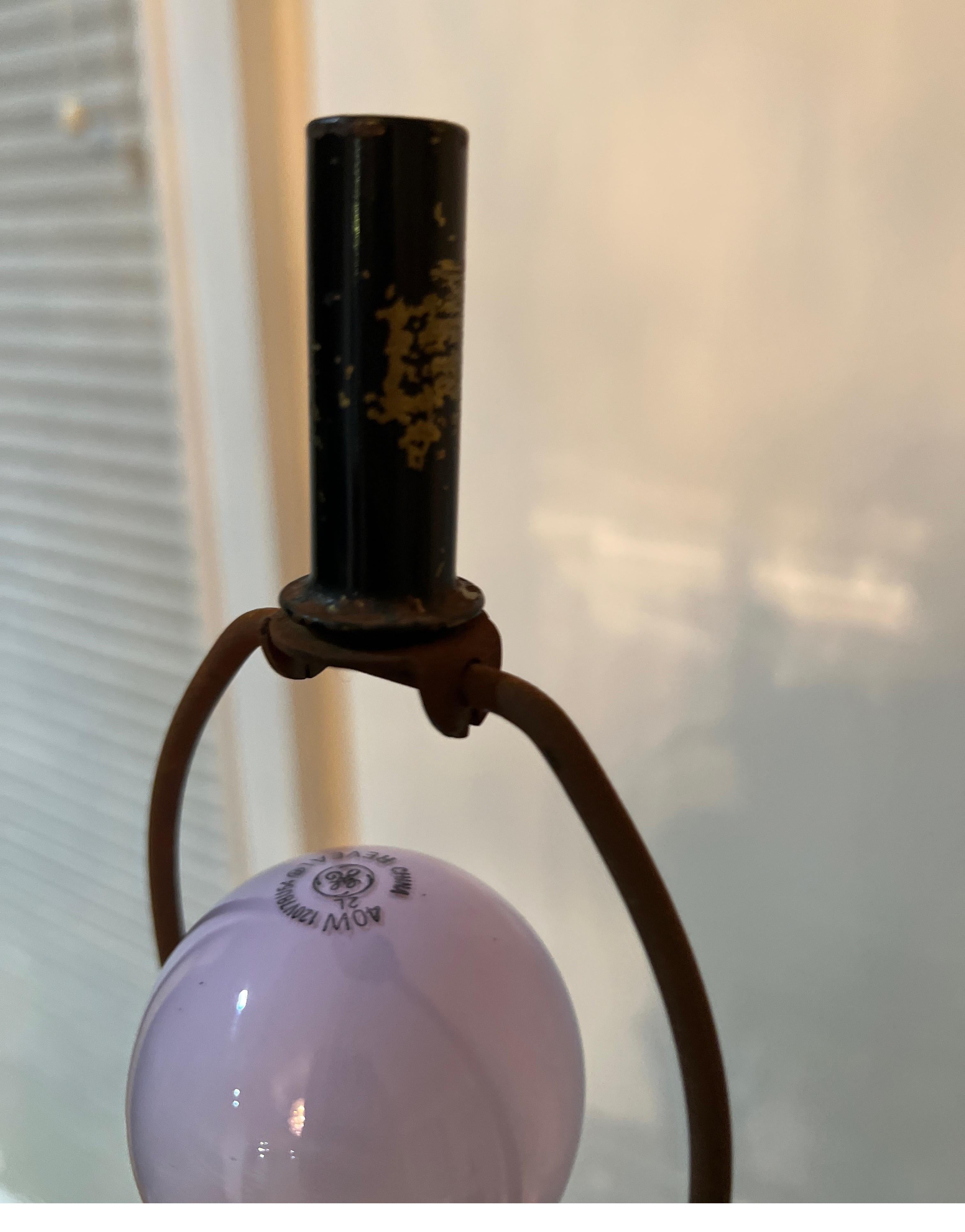 1970 Black Lacquer Lucite Pyramid Floor Lamp attributed to Karl Springer 7