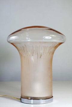 1970 Boletus / Mario Ticco Venini Murano Glass Italian Design Table Lamp