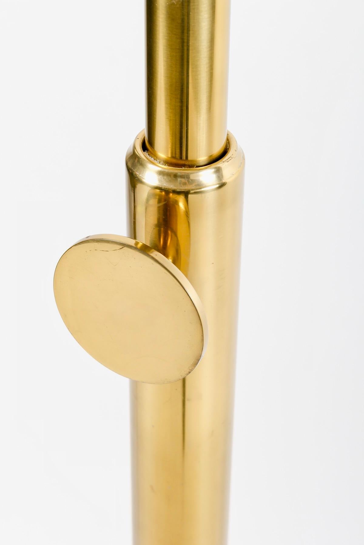 Late 20th Century 1970 Brass floor lamp by Florian Schulz