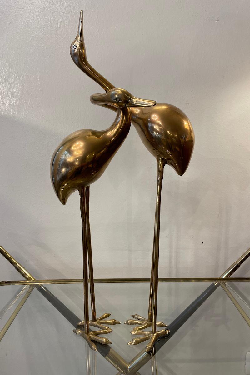 1970 Brass Gilded Herons - Set of 2 4