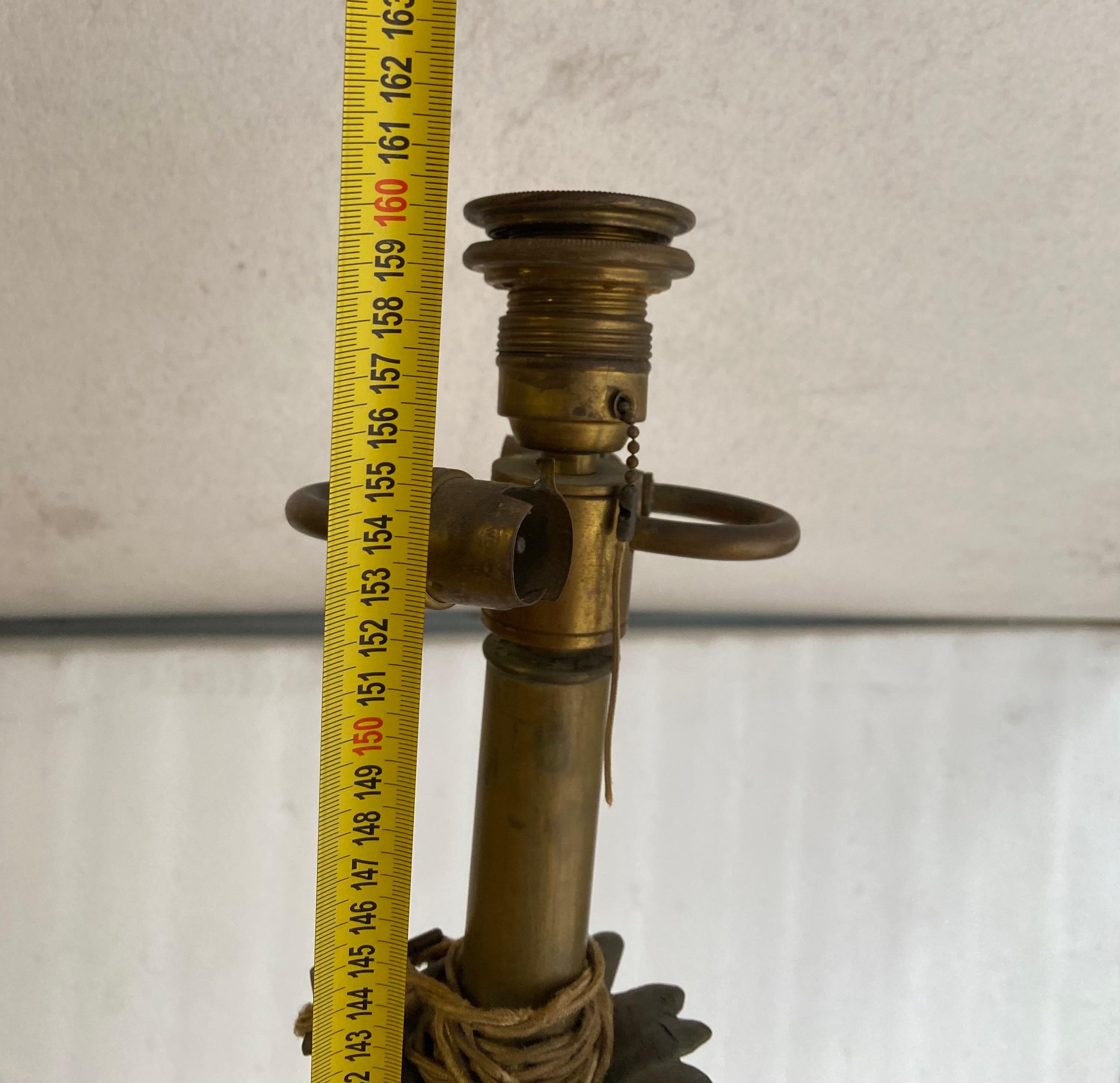 1970′ Bronze Floor Lamp Maison Charles Decor Palm Tree H 160 cm im Angebot 8