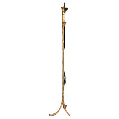 1970′ Bronze Floor Lamp Maison Charles Decor Palm Tree H 160 cm