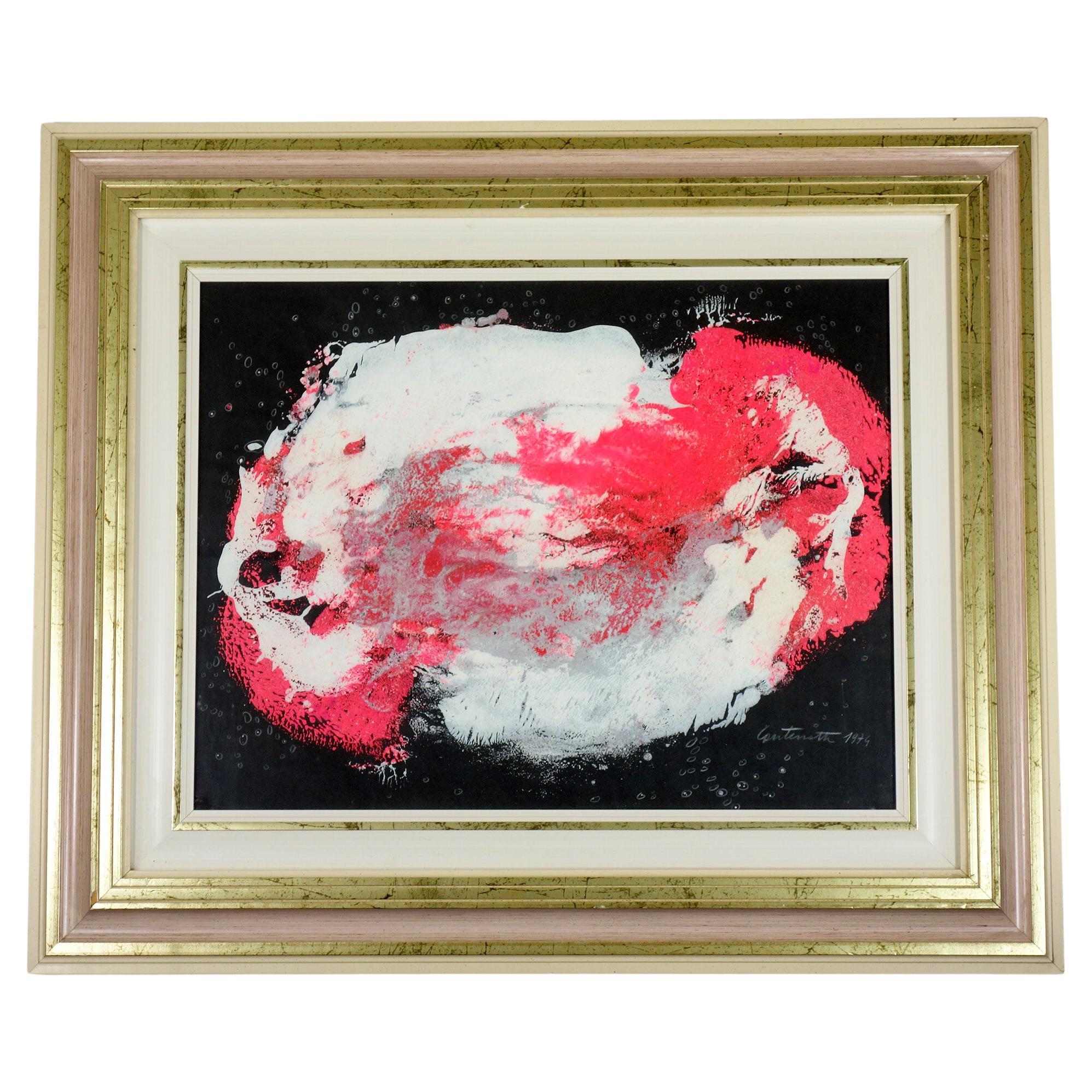1970 Bruno Contenotte art abstract Italian painting