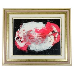 1970 Bruno Contenotte art abstrait peinture italienne