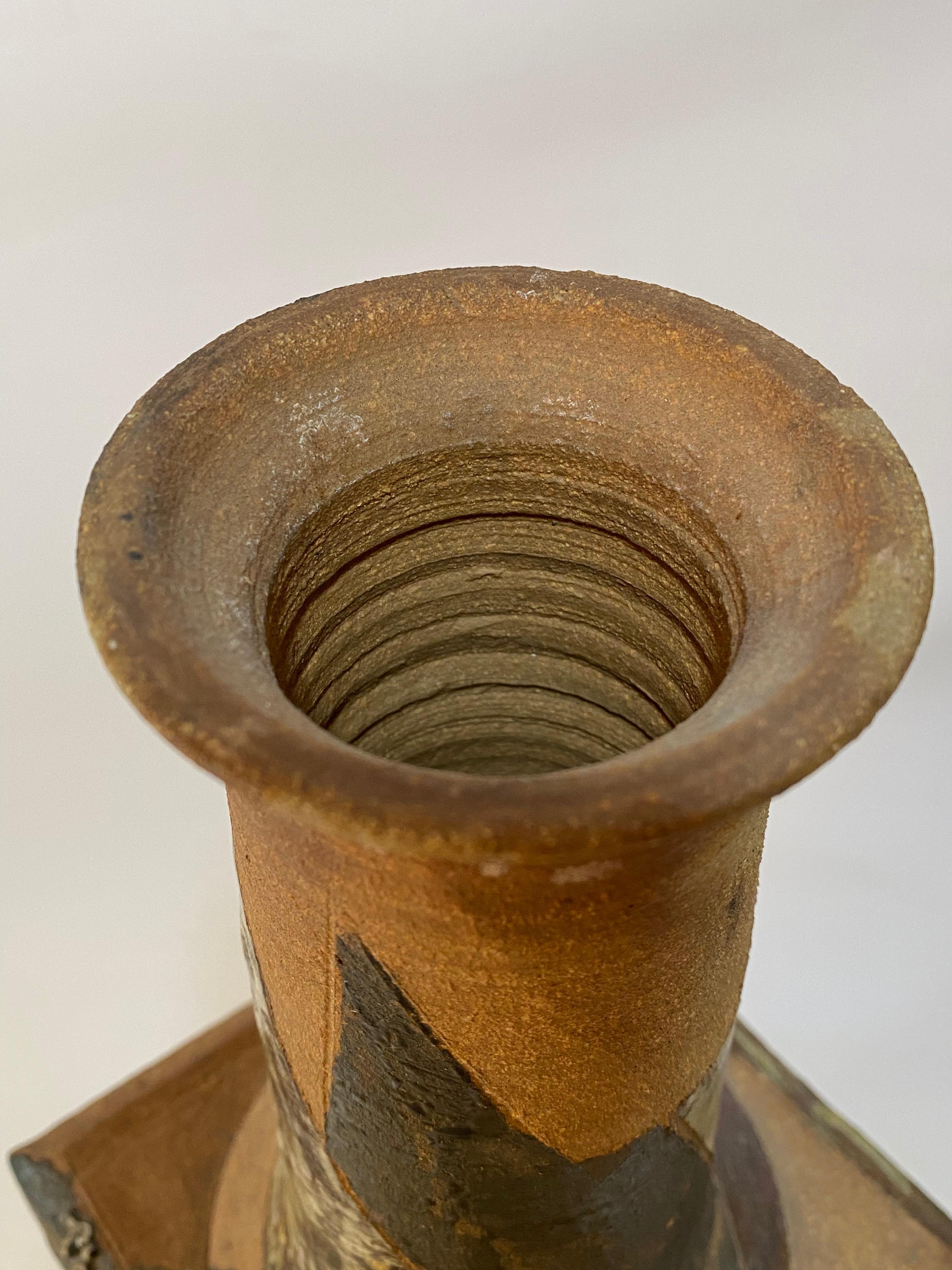 Vase à poser sur le sol en poterie d'atelier brutaliste d'Inge, 1970 en vente 6