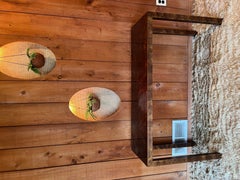 1970 Burl Wood Laminate Console Table by Lane Furniture