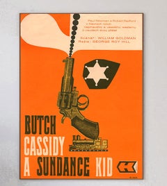 1970 Butch Cassidy and the Sundance Kid (Czech) Original Vintage Poster