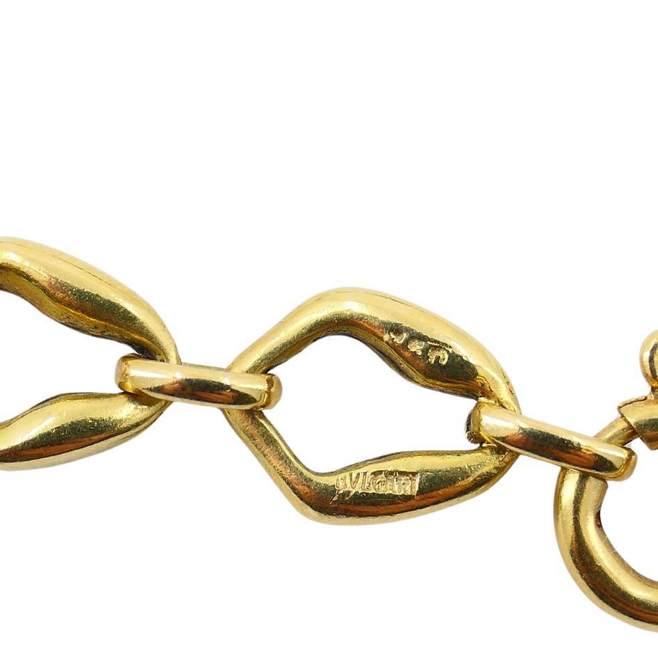 1970 Bvlgari 18k Gelb & brüniertes Gold Malachit Jaspis Halskette im Angebot 2
