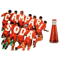 1970 Campari Soda - Vince La Sete Original Vintage Poster