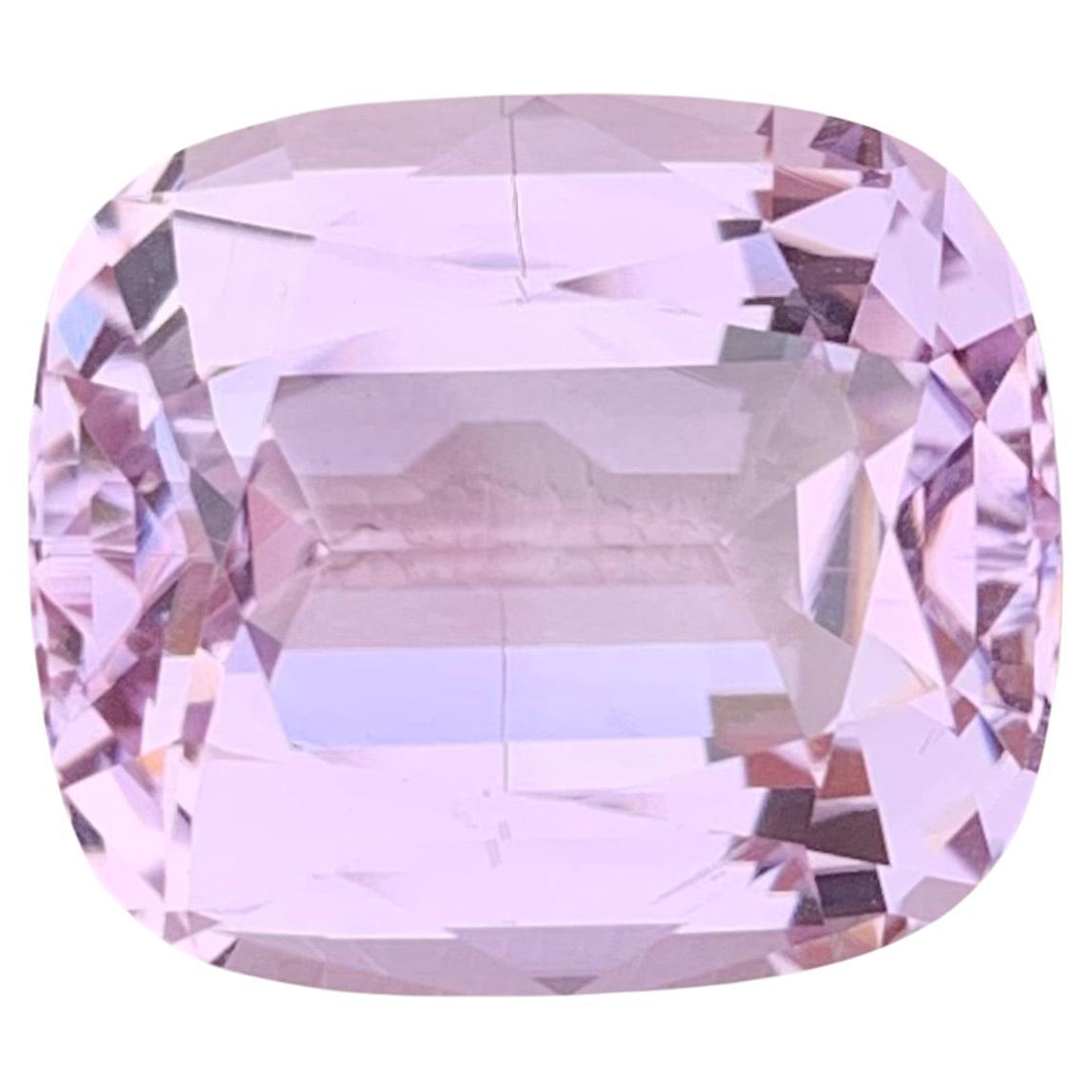 19.70 Carat Natural Loose Pink kunzite Cushion Shape Gem For Necklace For Sale