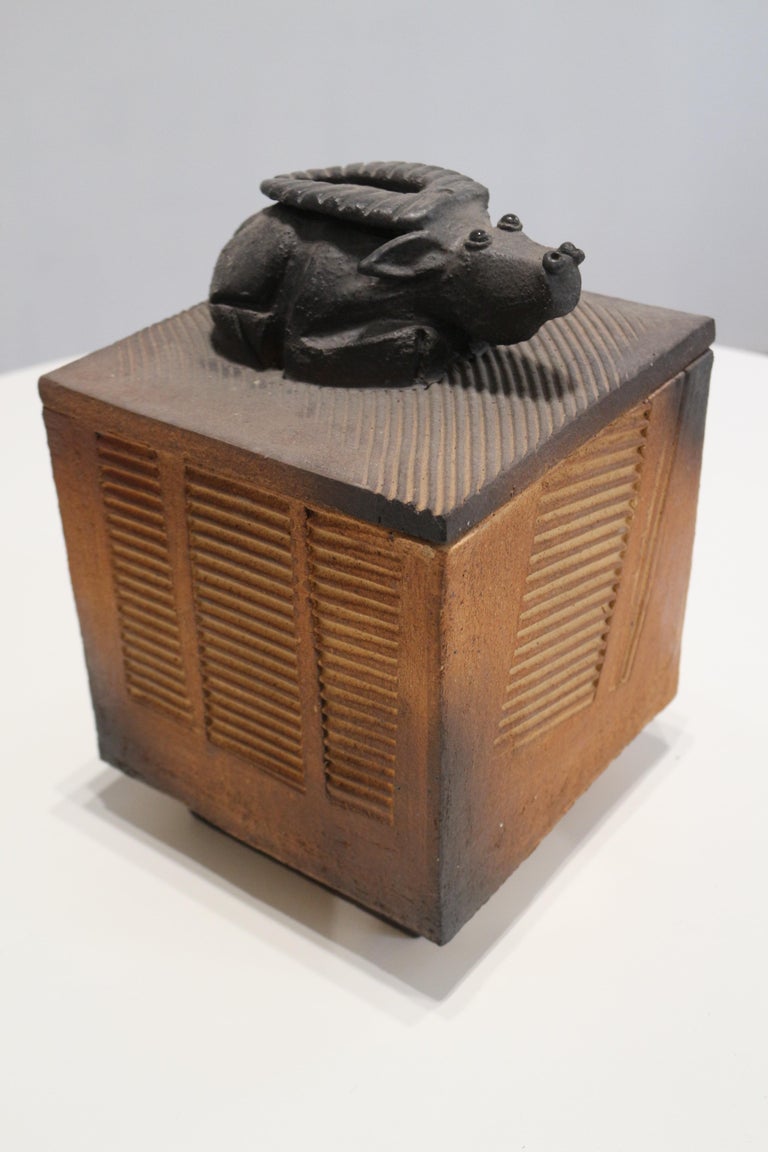 1970, Ceramic Box Sculpture by Atelier Palègre at 1stDibs