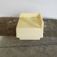 1970 Coffee Table Thermoformed White Plastic, Studio Da, by Sormani, Italy