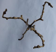 1970 Coffee Table with Gilded Bronze Branches Dlg Agostini