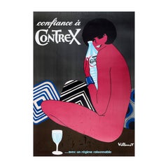 1970 Contrex - Villemot Poster originale d
epoca