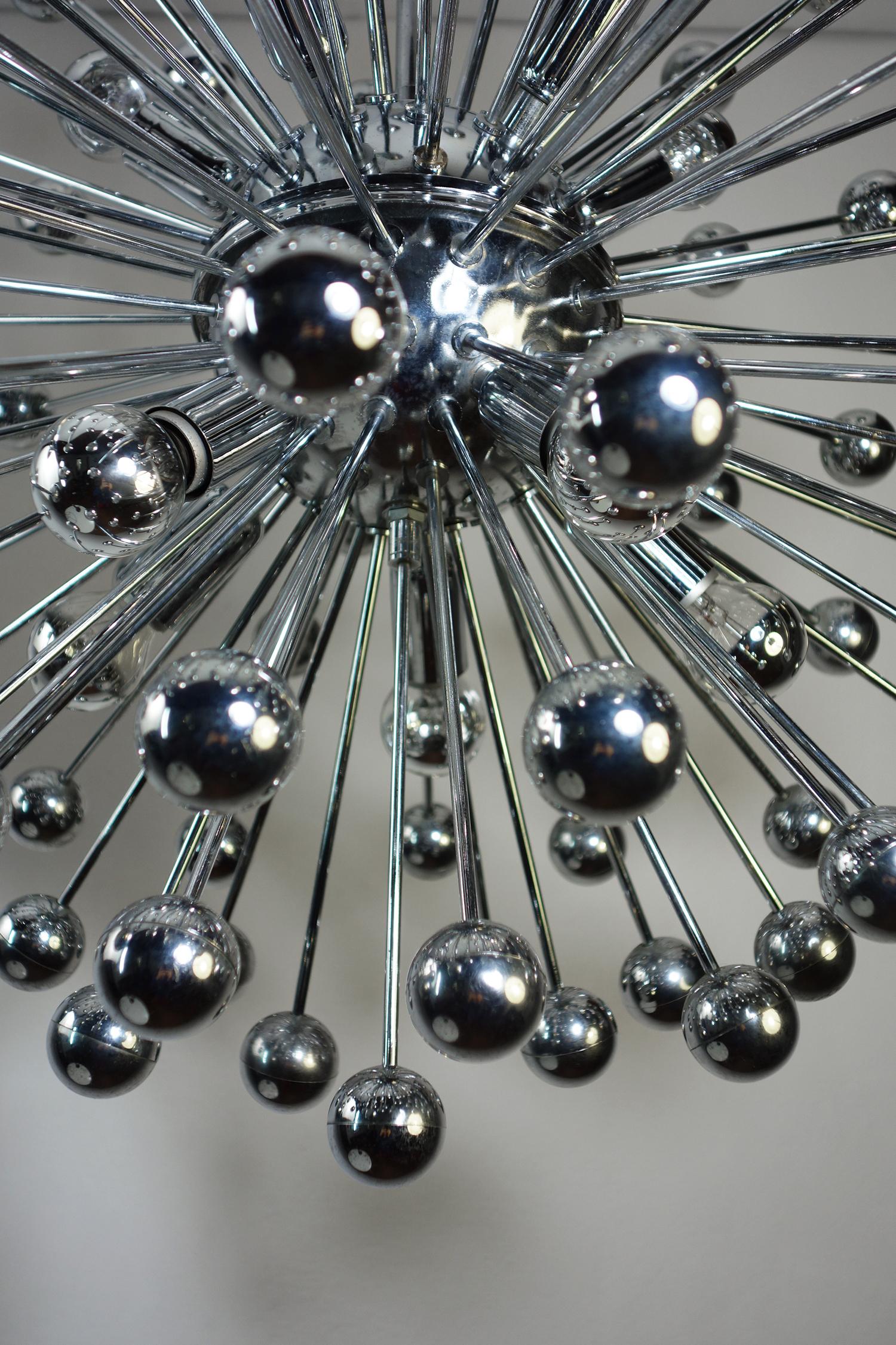 Fin du 20e siècle Plafonnier allemand Cosack de 1970 de conception de l'ère spatiale Sputnik en vente
