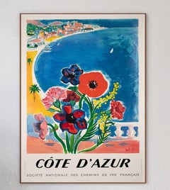 1970 Cote d'Azur - SNCF Original Vintage Poster