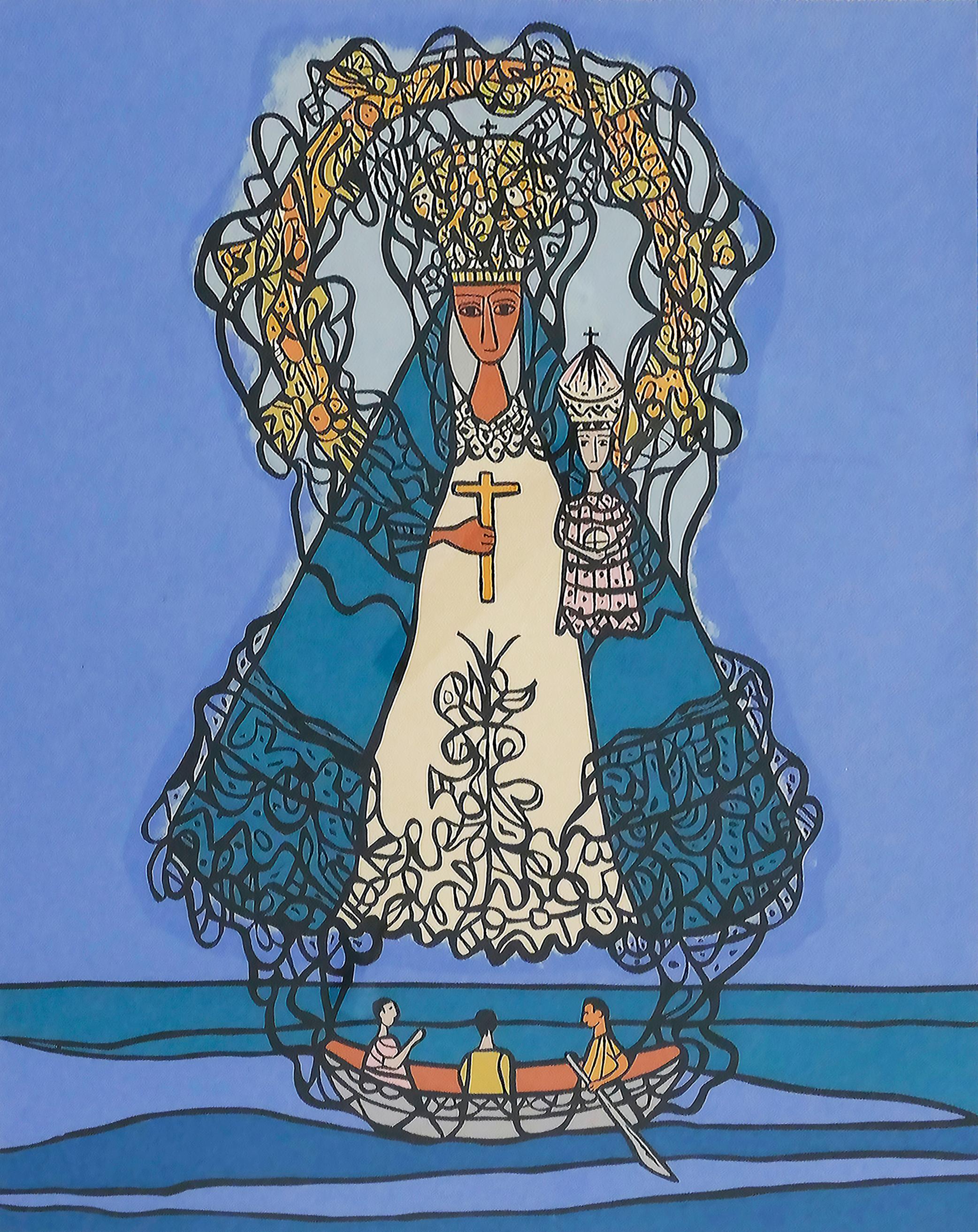1970 Cundo Bermúdez Sérigraphie cubaine La Virgen de la Caridad del Cobre, 62/150

Nous proposons à la vente une rare sérigraphie originale de 1970 de Cundo Bermúdez représentant la Vierge cubaine de la Caridad del Cobre.  Cette vierge était