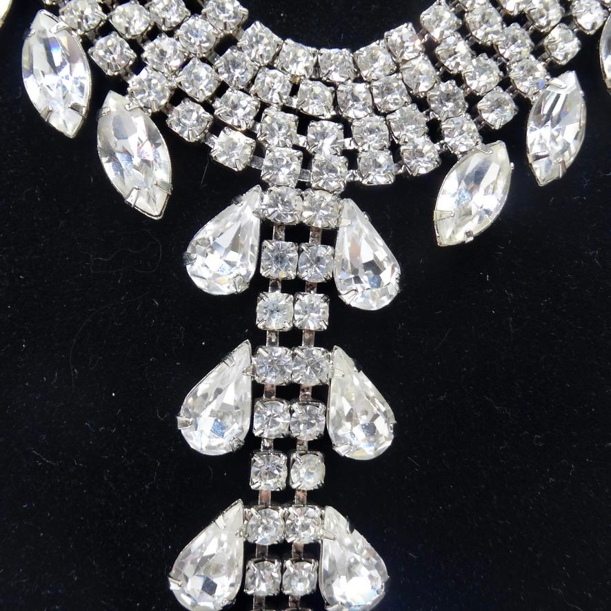 1970 Diamond Drop Necklace In Excellent Condition For Sale In Scottsdale, AZ