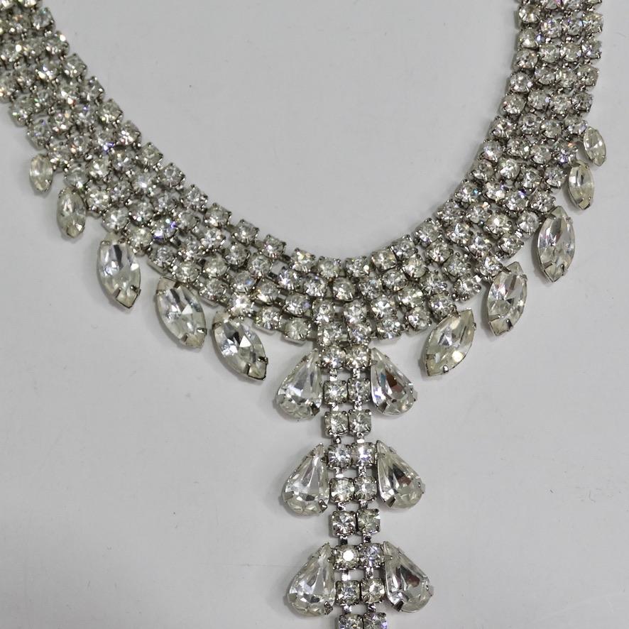 1970 Diamond Drop Necklace For Sale 3