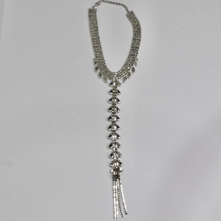 1970 Diamond Drop Necklace For Sale 4