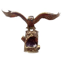 Retro 1970′ Eagle Lamp with Spread Wings I Faure for Honoré or D Brasseur or Fernandez