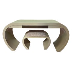 1970 Earth Green Vanity Desk Set