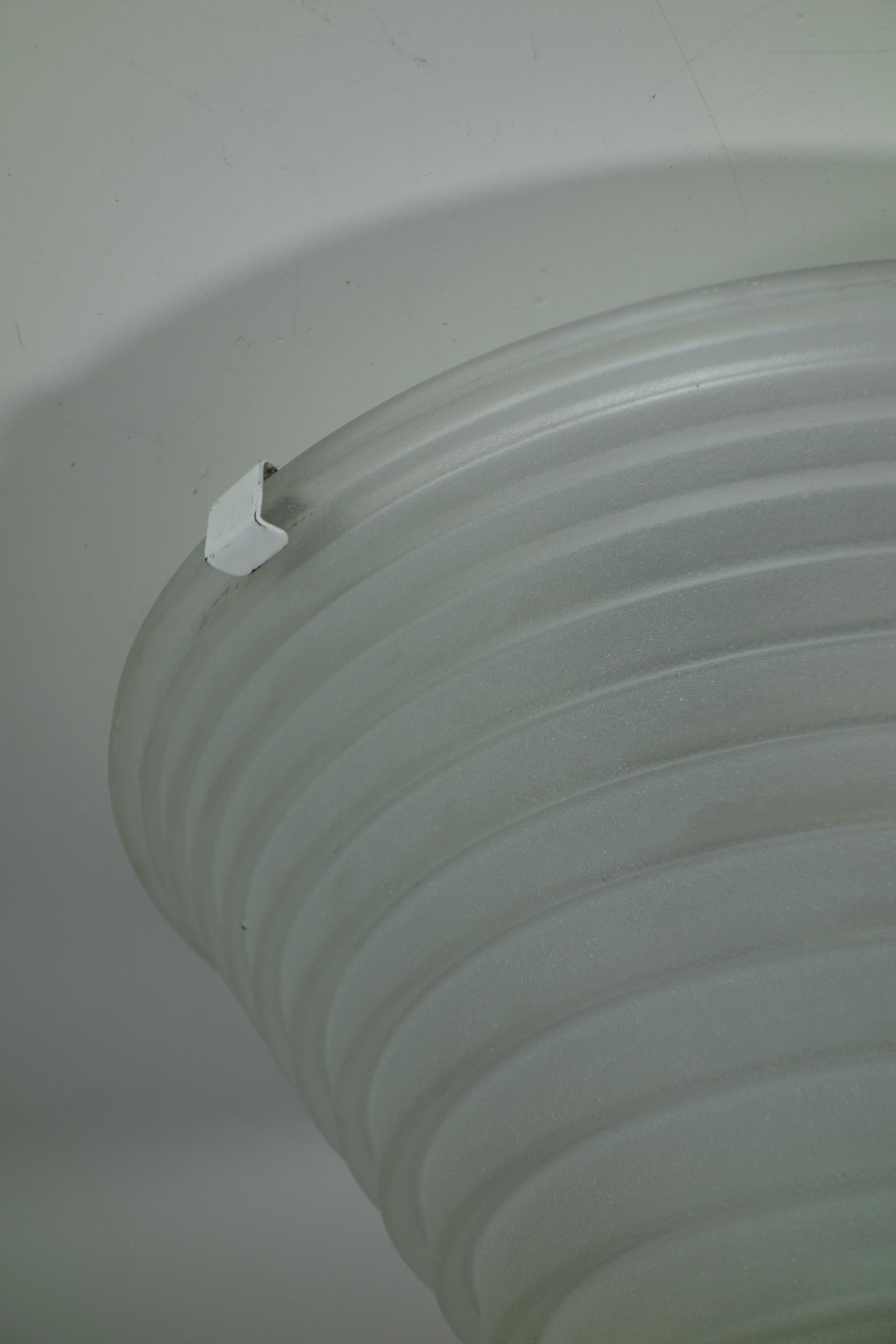 Late 20th Century 1970 Egina Angelo Mangiarotti Italian Design Flush Mount For Sale