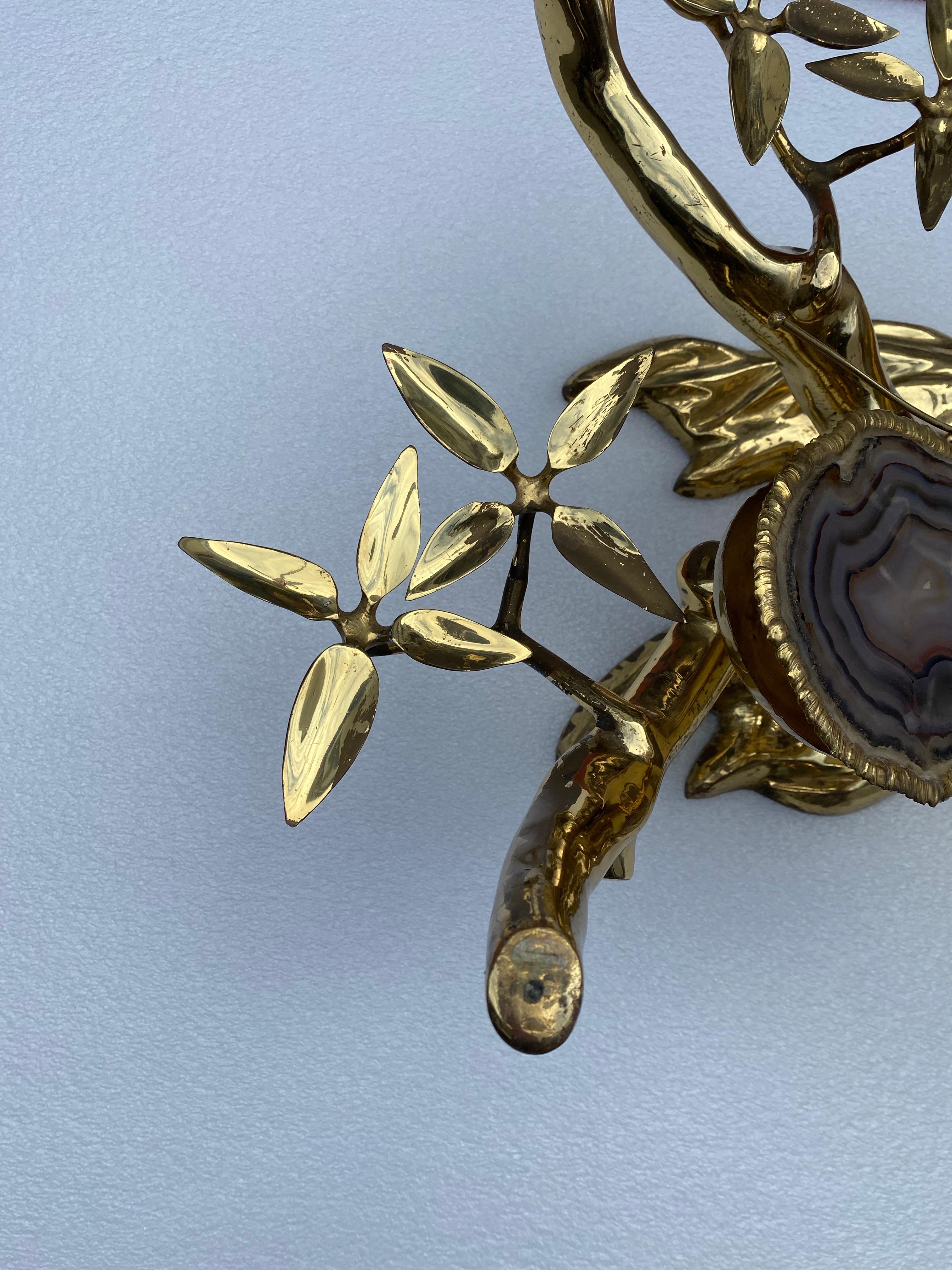 1970 'Erleuchtender Bonzai Couchtisch Schmetterling Vergoldete Bronze Isabelle Faure  im Angebot 1