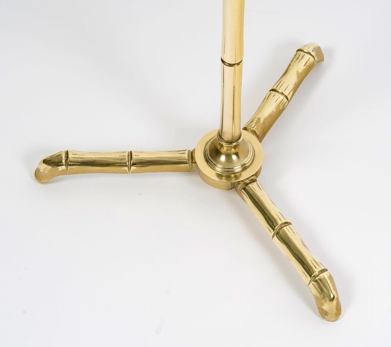 1970 Floor lamp model Bambou gilded brass Maison Roche In Good Condition For Sale In Saint-Ouen, FR