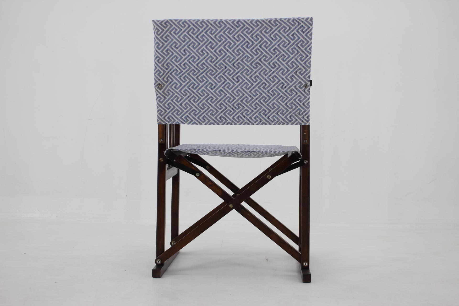 European 1970 Folding Director's Chair, Europe For Sale